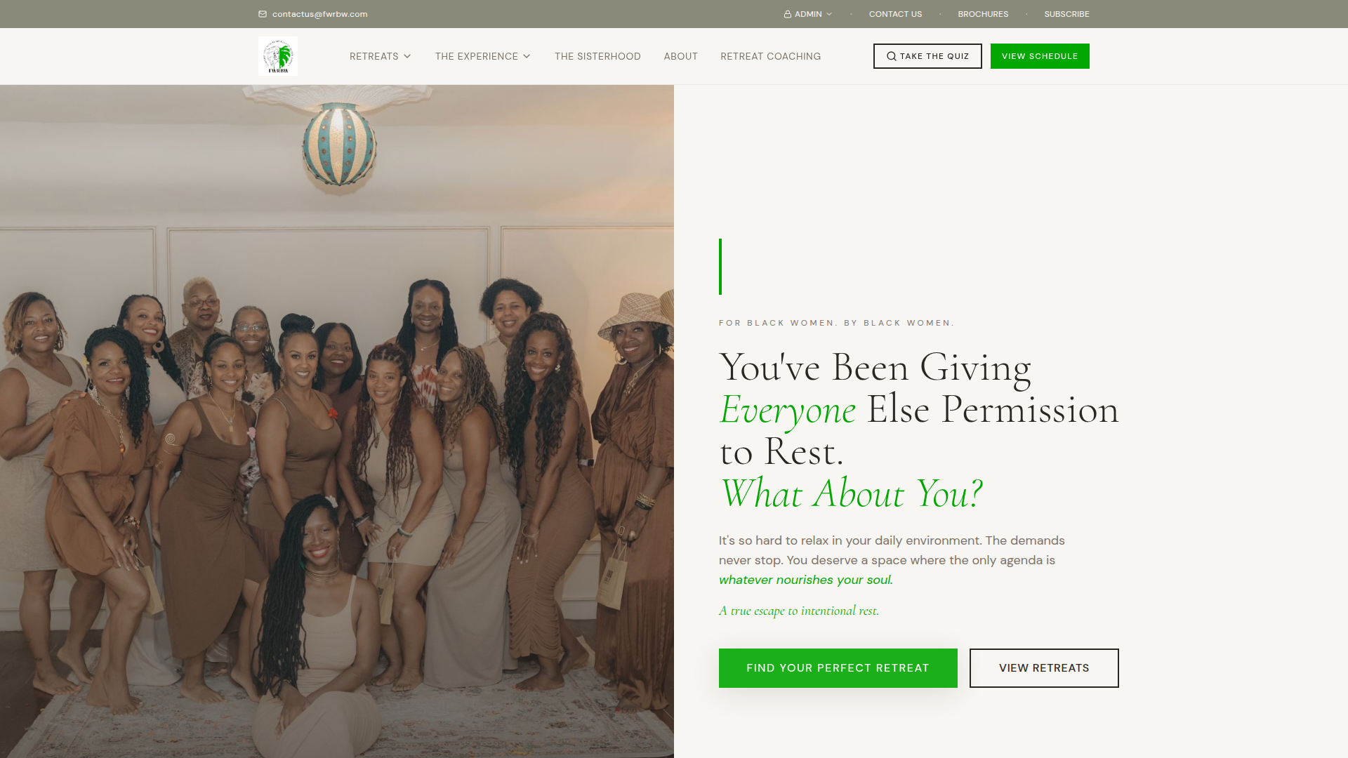 FWRBW homepage screenshot